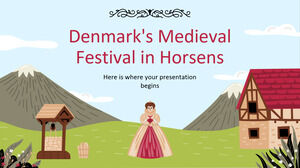 Danimarka'nın Horsens'deki Ortaçağ Festivali