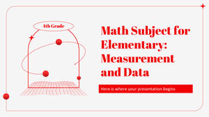 Materia di matematica per la scuola elementare - 4a elementare: misurazioni e dati