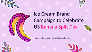 Eiscreme-Markenkampagne zur Feier des US-amerikanischen Banana Split Day