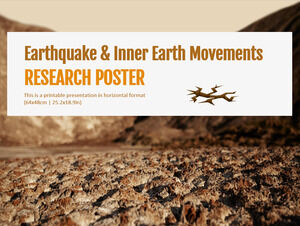 지진 및 내부 지구 운동 연구 포스터