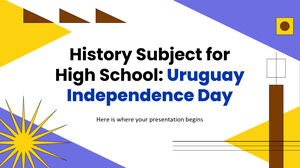 Sujet d'histoire pour le lycée : Fête de l'indépendance de l'Uruguay