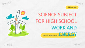 วิชาวิทยาศาสตร์สำหรับมัธยมศึกษาตอนปลาย - เกรด 11: งานและพลังงาน