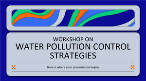 Workshop zu Strategien zur Kontrolle der Wasserverschmutzung
