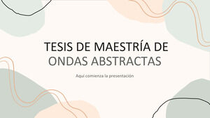 Abstract Waves Master's Thesis Education