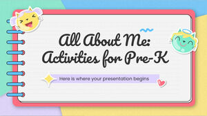 All About Me Activities for Pre-K