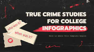 Estudos de crimes reais para infográficos universitários