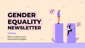 Newsletter sull'uguaglianza di genere