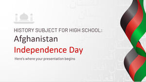 고등학교 역사 과목: 아프가니스탄 독립기념일