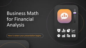 الرياضيات التجارية للتحليل المالي