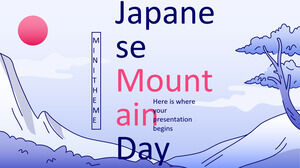 Mini-thème du jour de la montagne japonaise