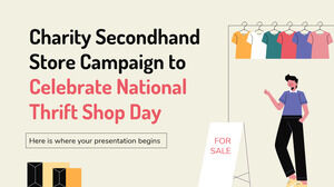 Campaña benéfica de tiendas de segunda mano para celebrar el Día Nacional de las Tiendas de Segunda Mano