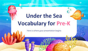 Vocabulário do fundo do mar para Pré-K