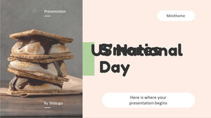 ABD Ulusal S'mores Günü Mini Teması