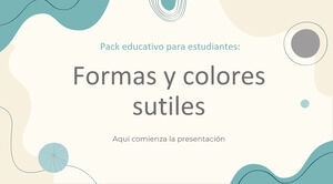 Pacchetto didattico Forme e colori sottili per studenti