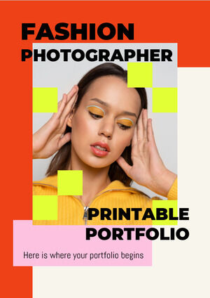 Portfolio stampabile per fotografi di moda