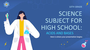مادة العلوم للمدرسة الثانوية - الصف العاشر: الأحماض والقواعد