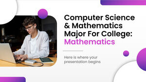 Kolej İçin Bilgisayar Bilimi ve Matematik Anabilim Dalı: Matematik