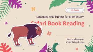 Materia di arti linguistiche per la scuola elementare - 5a elementare: lettura di libri Safari