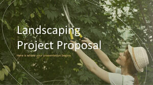 Proposition de projet d'aménagement paysager