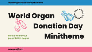 Minitema do Dia Mundial da Doação de Órgãos