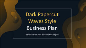 Dark Papercut Waves 스타일 사업 계획