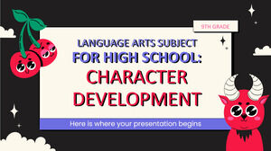 高中语言艺术科目 - 9 年级：性格发展