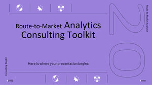 Kit de ferramentas de consultoria de análise de rota para o mercado