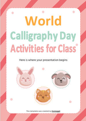 Activități de Ziua Mondială a Caligrafiei pentru clasă