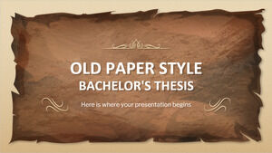 Old Paper Style Bachelor's Thesis