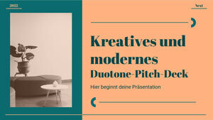Pitch Deck Duotone creativo e moderno
