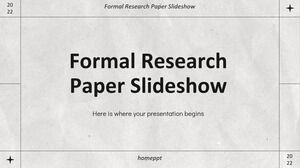 Diashow für formelle Forschungsarbeiten