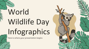 Doodle Infográficos do Dia Mundial da Vida Selvagem