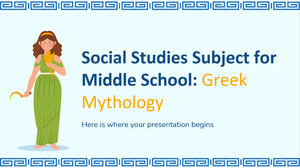 Sozialkundefach für die Mittelschule: Griechische Mythologie