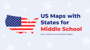 중학교를 위한 미국 지도