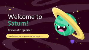 ¡Bienvenido a Saturno! Organizador personal