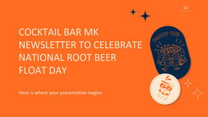 Newsletter der Cocktailbar MK zur Feier des National Root Beer Float Day
