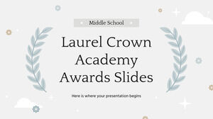 Slide Laurel Crown Academy Awards untuk Sekolah Menengah