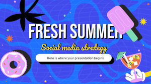 Stratégie de médias sociaux Fresh Summer未