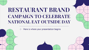 حملة العلامة التجارية للمطعم للاحتفال باليوم الوطني لتناول الطعام في الخارج