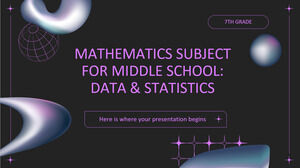 中学 7 年生の数学科目: データと統計