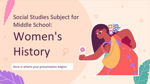 Materia di studi sociali per la scuola media: storia delle donne