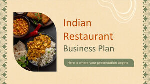 Piano aziendale del ristorante indiano