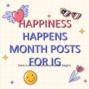 Messages du mois du bonheur pour IG