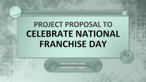 Proposta di progetto per celebrare la Giornata nazionale di apprezzamento del franchising