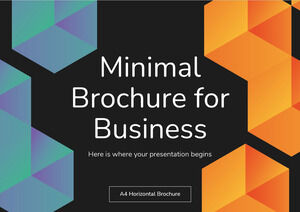 Minimalna broszura dla biznesu