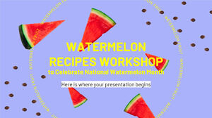ورشة عمل وصفات البطيخ احتفالاً بالشهر الوطني للبطيخ