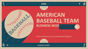 Model Bisnis Tim Bisbol Amerika