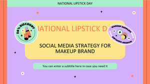 Strategia sui social media per la giornata nazionale del rossetto per il marchio di cosmetici