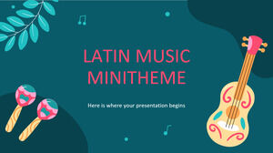 Minithema „Lateinamerikanische Musik“.