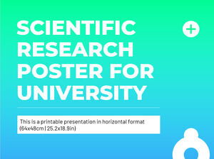 Плакат научных исследований для университета